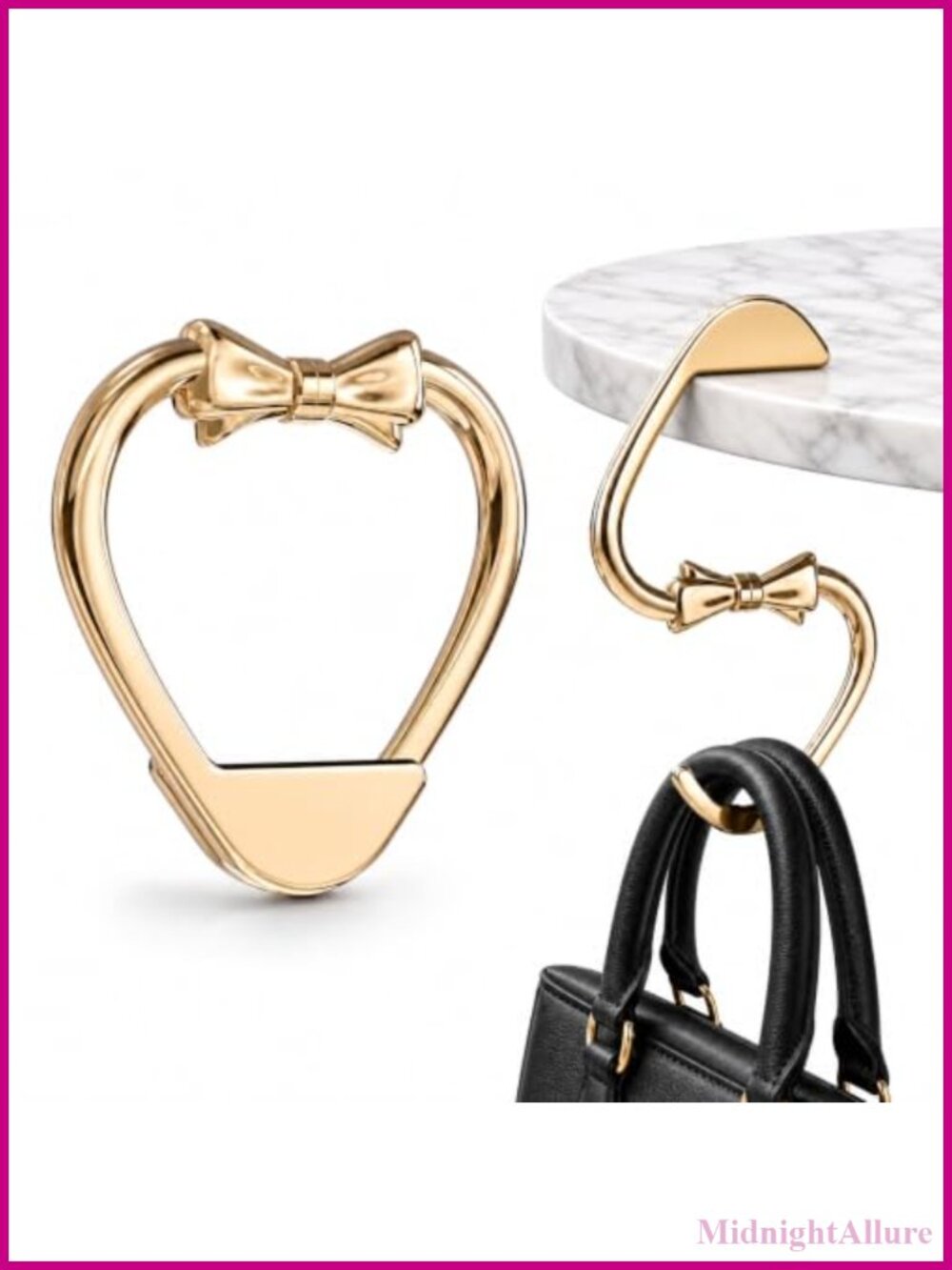 Folding Purse Hook Table Hanger Zinc Alloy Bag Holder